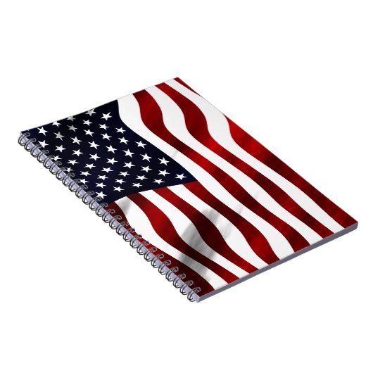 Amerikaanse vlagpatriottische onafhankelijkheidsda notitieboek (Rechterzijde)