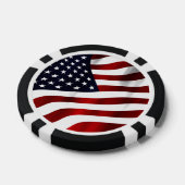 Amerikaanse vlagpatriottische onafhankelijkheidsda pokerchips (Enkel)