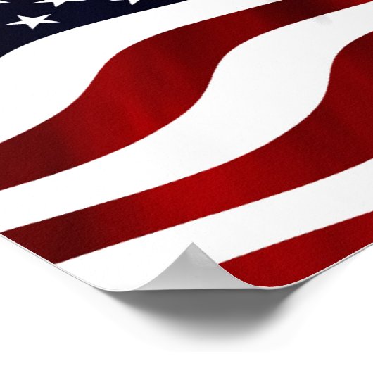 Amerikaanse vlagpatriottische onafhankelijkheidsda poster (Hoek)