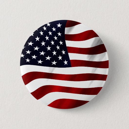 Amerikaanse vlagpatriottische onafhankelijkheidsda ronde button 5,7 cm (Voorkant)