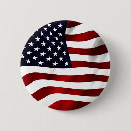 Amerikaanse vlagpatriottische onafhankelijkheidsda ronde button 5,7 cm