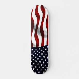 Amerikaanse vlagpatriottische onafhankelijkheidsda skateboard