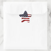 Amerikaanse vlagpatriottische onafhankelijkheidsda ster sticker (Tas)