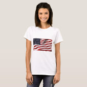 Amerikaanse vlagpatriottische onafhankelijkheidsda t-shirt (Voorkant volledig)