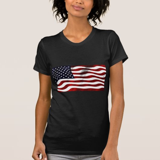 Amerikaanse vlagpatriottische onafhankelijkheidsda t-shirt (Voorkant)