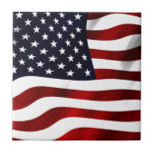 Amerikaanse vlagpatriottische onafhankelijkheidsda tegeltje (Voorkant)