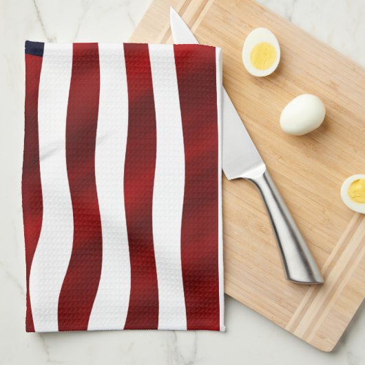 Amerikaanse vlagpatriottische onafhankelijkheidsda theedoek (Quarter Fold)