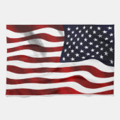 Amerikaanse vlagpatriottische onafhankelijkheidsda theedoek (Horizontaal)
