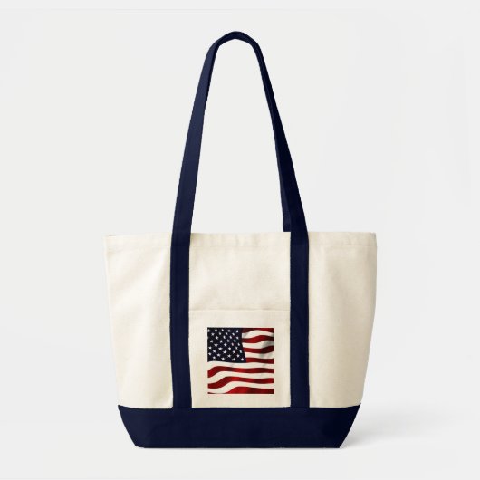 Amerikaanse vlagpatriottische onafhankelijkheidsda tote bag (Voorkant)