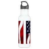 Amerikaanse vlagpatriottische onafhankelijkheidsda waterfles  (Achterkant)