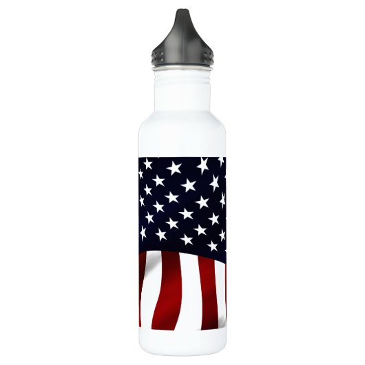 Amerikaanse vlagpatriottische onafhankelijkheidsda waterfles  (Links)