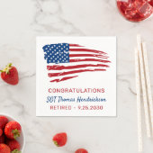 Amerikaanse vlagpatriottische partij bij de milita servet (Insitu)