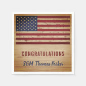 Amerikaanse vlagpatriottische partij bij de milita servet (Voorkant)