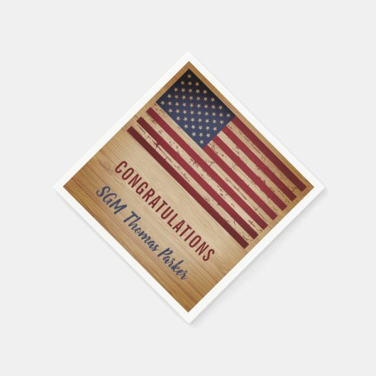 Amerikaanse vlagpatriottische partij bij de milita servet (Hoek)