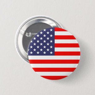 Amerikaanse vlagpinback-knoppen ronde button 5,7 cm