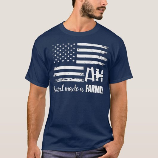 Amerikaanse vlagractor dus God heeft een boer gema T-shirt (Voorkant)