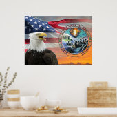 Amerikaanse vlagrebellie voor Posters van Tyrants (Keuken)