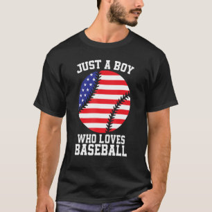 Amerikaanse vlagsport voor Baseball Lover Patrioti T-shirt
