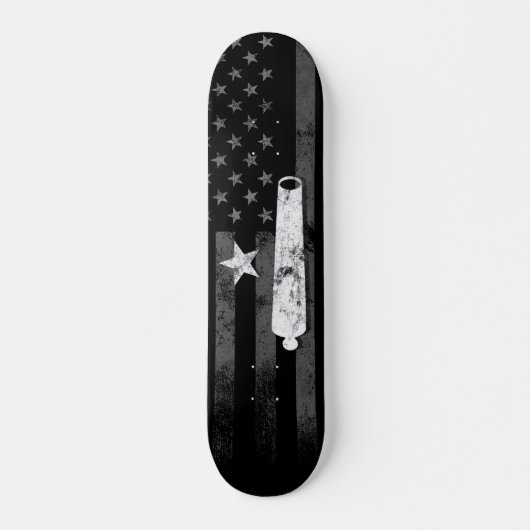 -Amerikaanse vlagster- en kanonskateboard Persoonlijk Skateboard (Voorkant)