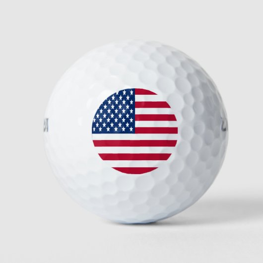 Amerikaanse vlagsterren en -strepen golfballen (Voorkant)