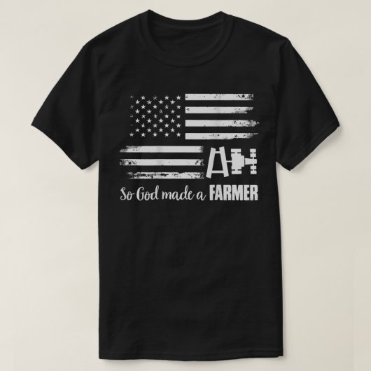 Amerikaanse vlagtrekker dus God maakte een boer sh T-shirt (Design voorkant)
