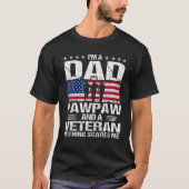 Amerikaanse vlagvaders dag dat ik een pap ben en t-shirt (Voorkant)