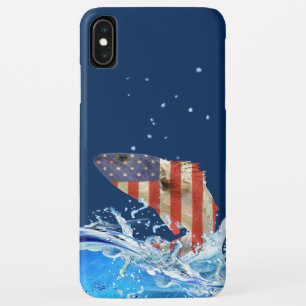 Amerikaanse vlagvis springt uit water Case-Mate iPhone case