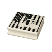 Amerikaanse vlagvorkheftruck Rubberstempel (Stempel)