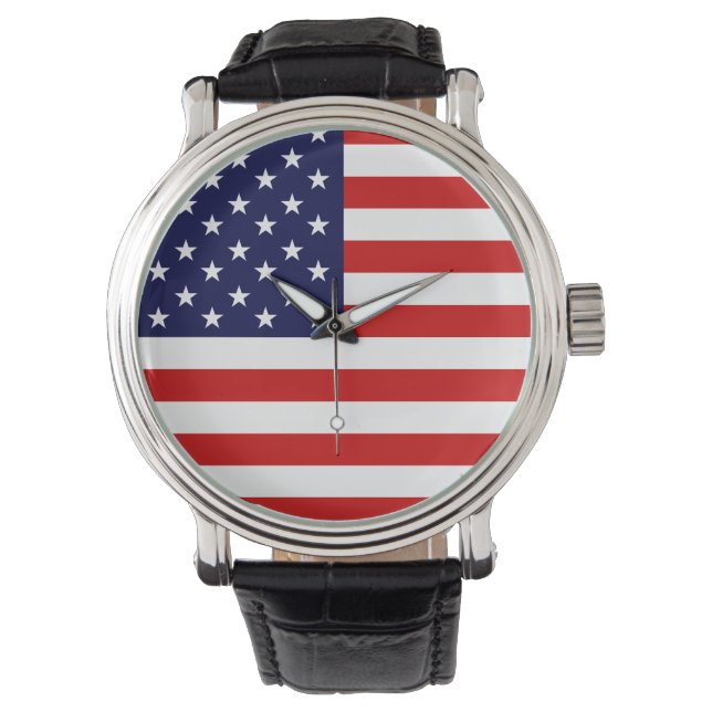 Amerikaanse vlagwacht horloge (Voorkant)