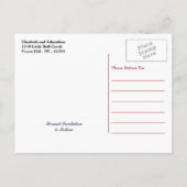 Amerikaanse vlagwedstrijd bewaart de datum aankondigingskaart (Achterkant)