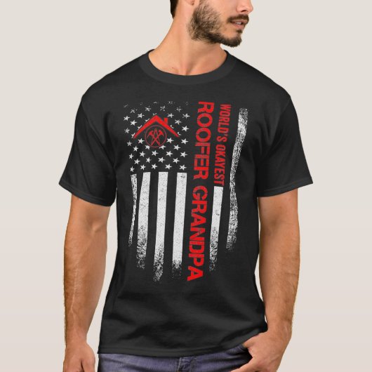  Amerikaanse vlagwerelden Okayest Roofer Gr T-shirt (Voorkant)