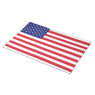 Amerikaanse vlagzetels in Amerika Placemat