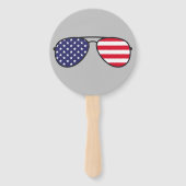 Amerikaanse vlagzonnebril handwaaier (Achterkant)
