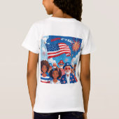Amerikaanse vlam t-shirt (Achterkant)