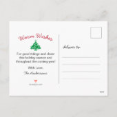 Amerikaanse vliegfoto van Thin Blue Line Feestdagenkaart (Achterkant)