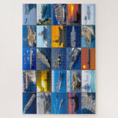 AMERIKAANSE VLIEGTUIG CARRIERS "MONTAGE" LEGPUZZEL (Verticaal)