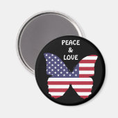 amerikaanse vlinder magnet (Voorkant / Achterkant)