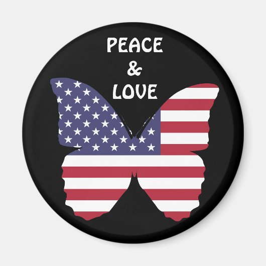 amerikaanse vlinder magnet (Voorkant)