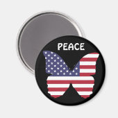 amerikaanse vlinder magnet (Voorkant / Achterkant)
