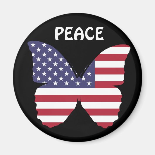 amerikaanse vlinder magnet (Voorkant)