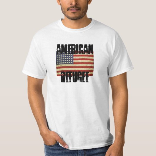 AMERIKAANSE VLUCHTELING T-SHIRT (Voorkant)