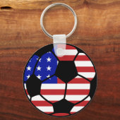 Amerikaanse voetbal Amerikaanse vlag Sleutelhanger (Achterkant)