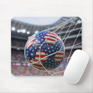 Amerikaanse voetbal in het net muismat