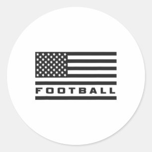 Amerikaanse Voetbal Kleding - Voetbal 4 Ronde Sticker