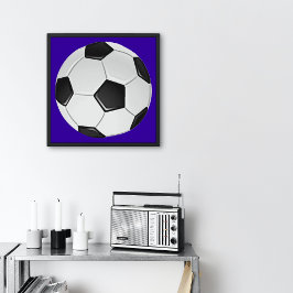 Amerikaanse Voetbal of Associatievoetbal Klein Poster