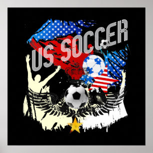Amerikaanse voetbal poster