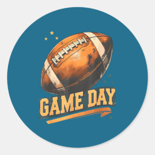 Amerikaanse voetbal speler team coach mannen wedst ronde sticker