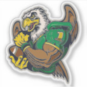 Amerikaanse voetbal valk sticker (Voorkant)