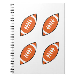 Amerikaanse voetbalillustraties notitieboek