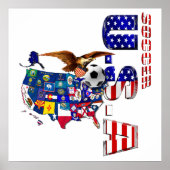 Amerikaanse voetbalkaart poster (Voorkant)